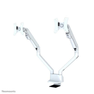 Neomounts neomounts fpma-d750dwhite2flat screen desk mount, clamp grommet, dual-mount, 10 32 inch