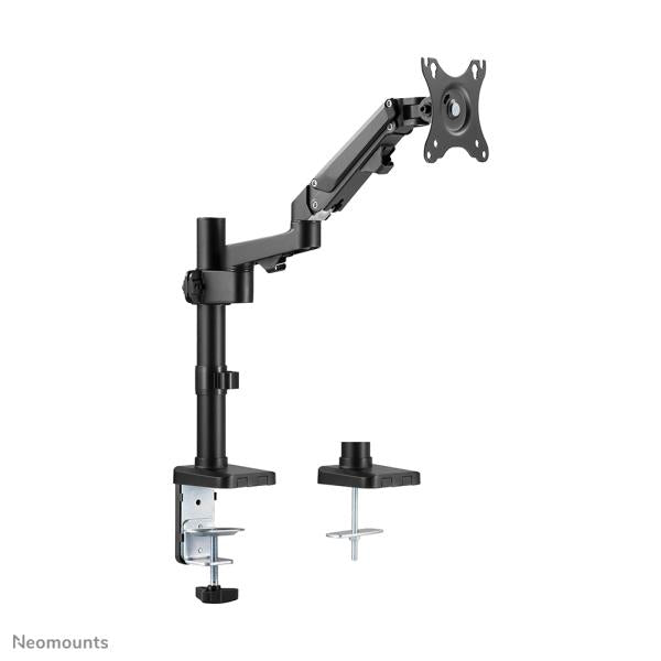 Neomounts ds70-750bl1 desk pole mount, clamp grommet, 17 - 27 inch