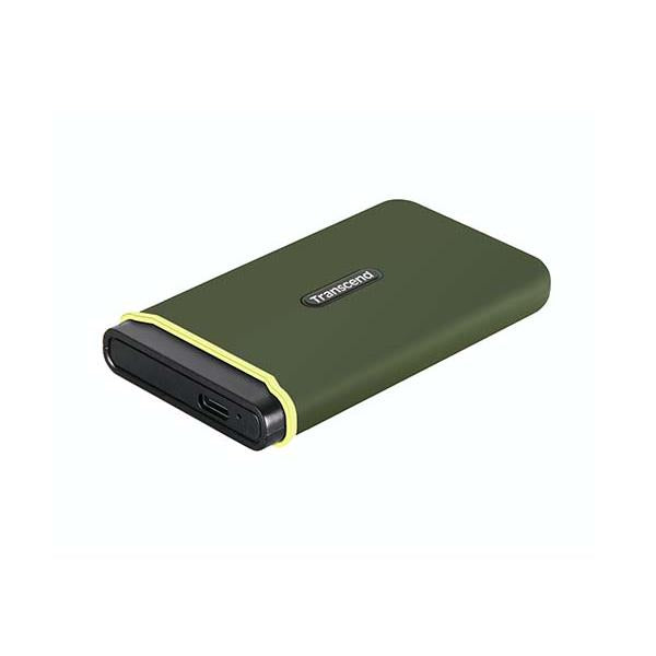 Transcend ts1tesd380c esd380c portable ssd, 1tb, usb type-c (3.2 gen 2) 3d nand, 2000 mb s, green