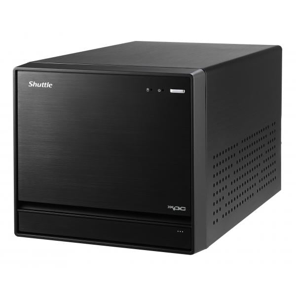 Shuttle shuttle sw580r8 black xpc cube pc barebone, lga1200, intel, 4x ddr4, dimm, m.2, 500w 80+ gold