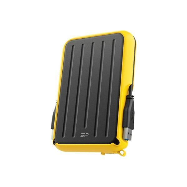 Silicon power silicon sp040tbphd66ls3y armor a66 portable hdd, 4 tb, usb3.2 gen 1, yellow, certificate