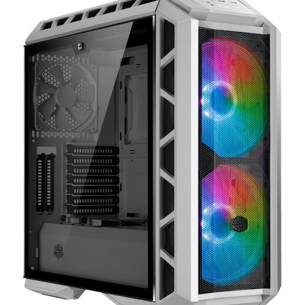 Cooler master cooler mcm-h500p-wgnn-s01 mastercase h500p white mesh argb editie, atx, window, dual 200mm