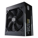 Cooler master mpe-c501-afcag-eu mwe gold v2, atx, 1250w, rtx ready, modular, 140mm, black - afbeelding 1