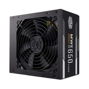 Cooler master mpe-6501-acabw-beu mwe 650 bronze v2, atx, 650 w, dc-to-dc + llc, 88%, 120mm, black - afbeelding 1