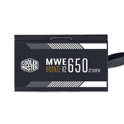 Cooler master mpe-6501-acabw-beu mwe 650 bronze v2, atx, 650 w, dc-to-dc + llc, 88%, 120mm, black - afbeelding 4