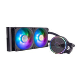 Cooler master mly-d24m-a23pz-r1 pl240 flux, 240mm radiator, 120mm x2, 0-2300 rpm ± 10%, rgb led - afbeelding 1