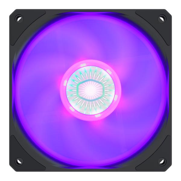 Cooler master cooler mfx-b2dn-18npc-r1 sickleflow 120 rgb, 4-pin, 120mm, rifle, 650-1800 rpm, 8 27 dba