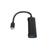 Conceptronic hubbies12b hubbies 4-port usb 3.0 hub, 2 usb-c 2 usb-a ports, aluminum case, usb-c