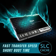 Silicon power sp480gbss3s55s25 slim s55 ssd, 480 gb, 2.5 , sata3, 6 gbit s, slc, 560 500 mb s, blue - afbeelding 3