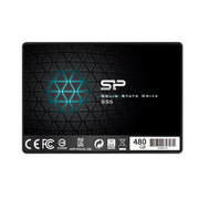 Silicon power sp480gbss3s55s25 slim s55 ssd, 480 gb, 2.5 , sata3, 6 gbit s, slc, 560 500 mb s, blue - afbeelding 1