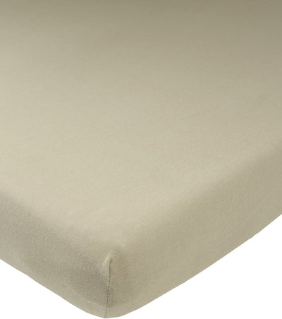 Meyco baby uni hoeslaken ledikant - taupe - 60x120cm