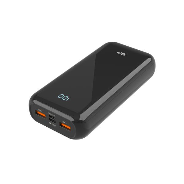 Silicon power silicon sp20kmapbkqs280k qs28 powerbank, 20000 mah, lithium polymer, 2x usb type-a, black