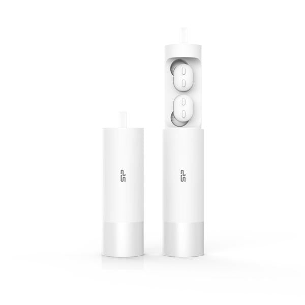 Silicon power silicon sp5mwasybp81bt0w blast plug bp81 headset, wireless bluetooth 5.0, calls music, white