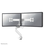 Neomounts ds75-450wh2 full-motion screen desk mount, 2 screens, topfix clamp grommet - afbeelding 1