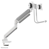 Neomounts ds75-450wh2 full-motion screen desk mount, 2 screens, topfix clamp grommet - afbeelding 4