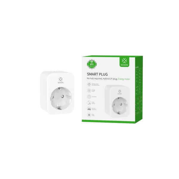 Woox woox r6118 plug, schuko, wifi, 802.11b g n, 3680 w, ip20, 30m, white