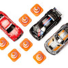 Siku 6331, cadeauset race, mercedes-amg gt4, audi rs 5 racing en bmw m4, incl. 6 verkeerskegels, speelgoedauto's, metaal kunststof, multicolor, met sportvelgen en achtervleugels,meerkleuren