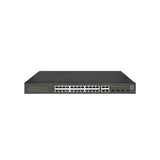 Levelone ges-2128p hilbert 28-port gigabit poe smart lite managed switch, 24x poe, 380w, 4x sfp rj45 - afbeelding 1