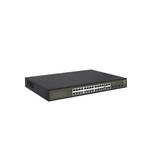 Levelone ges-2128p hilbert 28-port gigabit poe smart lite managed switch, 24x poe, 380w, 4x sfp rj45 - afbeelding 4