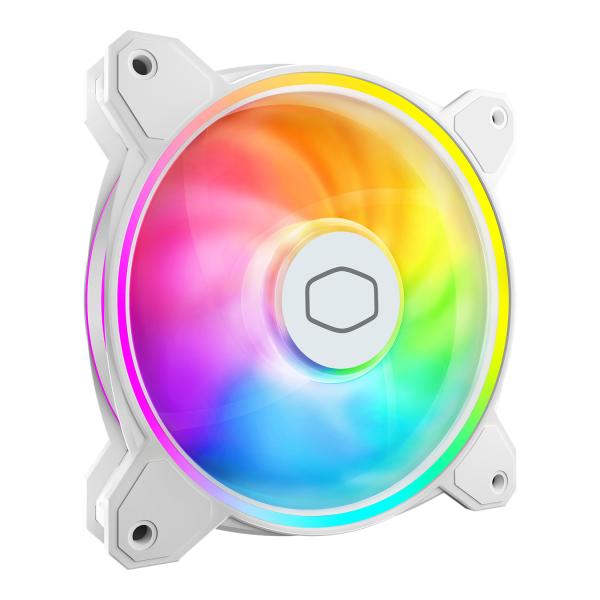 Cooler master mfl-b2dw-21np2-r2 masterfan mf120 halo2 white edition, 120mm, 27 db, 51.88 cfm, white