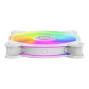 Cooler master mfl-b4dw-16np2-r2 masterfan mf140 halo2 white edition, 140 mm, 27 dba, 59.51 cfm, whit - afbeelding 3