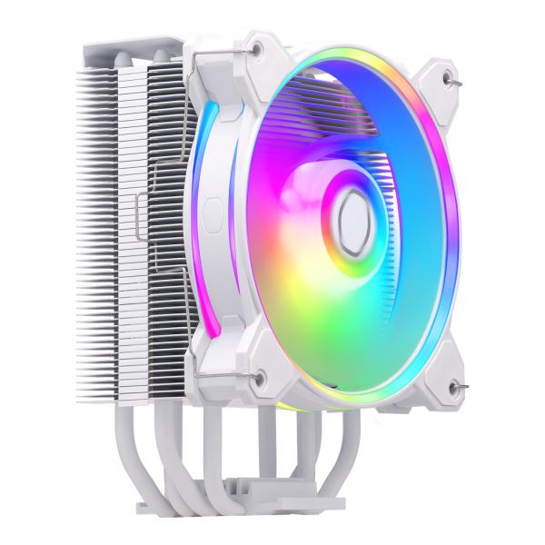 Cooler master cooler rr-s4ww-20pa-r1 hyper 212 halo white, 4-pin, argb, 120mm, 650-2050 rpm, 27 dba (max)