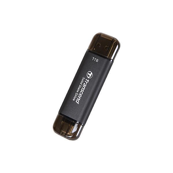 Transcend ts1tesd310c esd310c external ssd, 1tb, usb type-c type-a, 10gbps