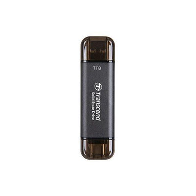 Transcend ts1tesd310c esd310c external ssd, 1tb, usb type-c type-a, 10gbps