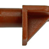 Mack 1015841 - 20 plankdragers kunststof bruin ø 6 mm | 5 stuks