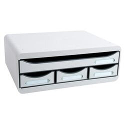 Ladekastje exacompta toolbox mini lichtgrijs kunststof