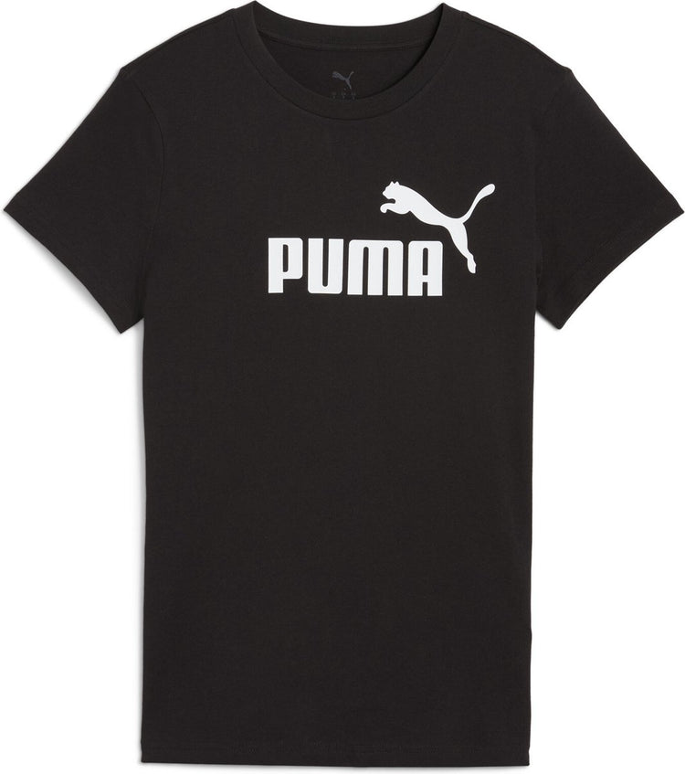 Puma ess no. 1 logo tee dames sportshirt - black