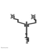 Neomounts ds60-425bl2 desk monitor arm, clamp grommet, 17 - 27 , 8 kg, 100x100 mm, black - afbeelding 2