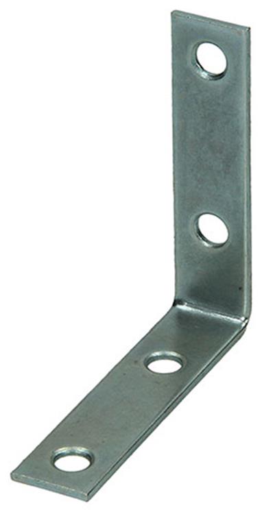 Mack 1013297 - 4 geplooide winkelhaken verzinkt 63x63x16x2mm | 10 stuks