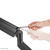 Neomounts ds70plus-450bl1 full-motion monitor arm desk mount, 17 - 42 , 18 kg, 100x100 mm, black