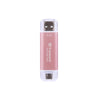 Transcend ts512gesd310p esd310p external ssd, 512 gb, usb 10gbps, type c a, 1050 950 mb s, pink