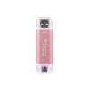 Transcend transcend ts2tesd310p esd310p external ssd, 2 tb, usb 10gbps, type c a, 1050 950 mb s, pink