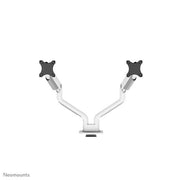 Neomounts ds70s-950wh2 full-motion desk mount, 2x 17 - 35 , 18 kg, 100x100 mm, silver - afbeelding 2