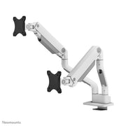 Neomounts ds70s-950wh2 full-motion desk mount, 2x 17 - 35 , 18 kg, 100x100 mm, silver - afbeelding 3