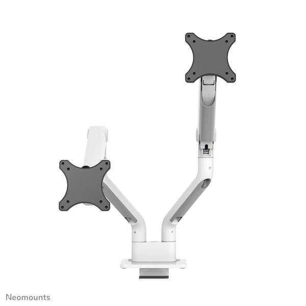 Neomounts neomounts ds70s-950wh2 full-motion desk mount, 2x 17 35 , 18 kg, 100x100 mm, silver