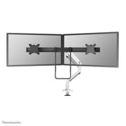 Neomounts ds75s-950wh2 full-motion desk mount, 2x 17 - 27 , 8 kg, 100x100 mm, black - afbeelding 1