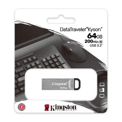 Kingston kingston dtkn 64gb datatraveler kyson usb stick, 64 gb, usb 3.2, 200 60 mb s