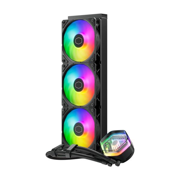 Cooler master mlx-d36m-a25pz-rw masterliquid 360 atmos, 3x 120mm argb white, 690-2500 rpm ± 10%