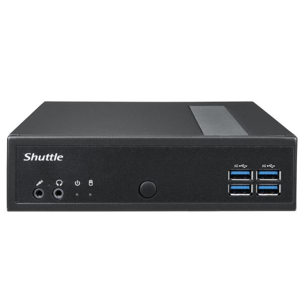 Shuttle shuttle dl30n intel n100 fanless 1-litre pc ddr5 hdmi 2.0b, 1× displayport 1.4, 1× vga