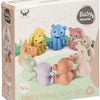 Lobbes badspeelgoed baddieren familie pastel 9-delig veilig babybad.