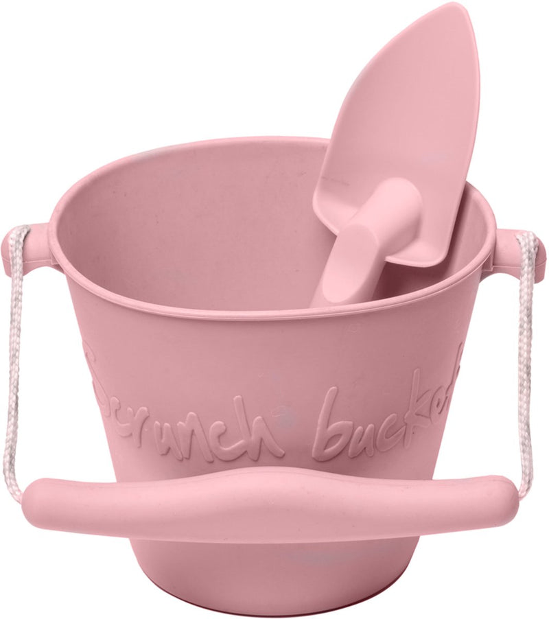 Scrunch emmer en spade - roze - opvouwbaar - recycleerbaar