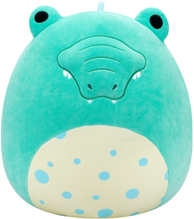 Squishmallows knuffel pluche - tortuga blauwgroene alligator, 40cm
