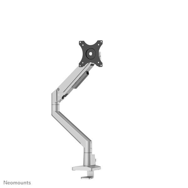 Neomounts neomounts desk monitor arm, clamp grommet, 9 kg, 43.2 cm (17 ) 88.9 cm (35 ) 100 x 100 mm, silver