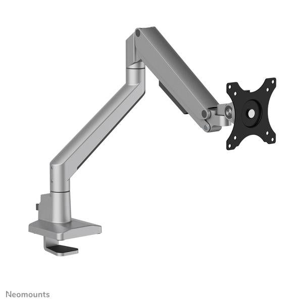 Neomounts neomounts desk monitor arm, clamp grommet, 9 kg, 43.2 cm (17 ) 88.9 cm (35 ) 100 x 100 mm, silver