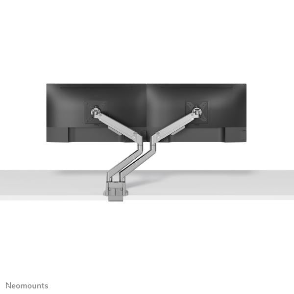 Neomounts neomounts desk monitor arm, clamp grommet, 43.2 cm (17 ) 88.9 cm (35 ) 100 x 100 mm, height adjust