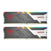 Patriot 64 gb ddr5-6000 (2x 32 gb) dual-kit werkgeheugen (zwart, pvvr564g600c30k, viper venom rgb, intel xmp, amd expo))